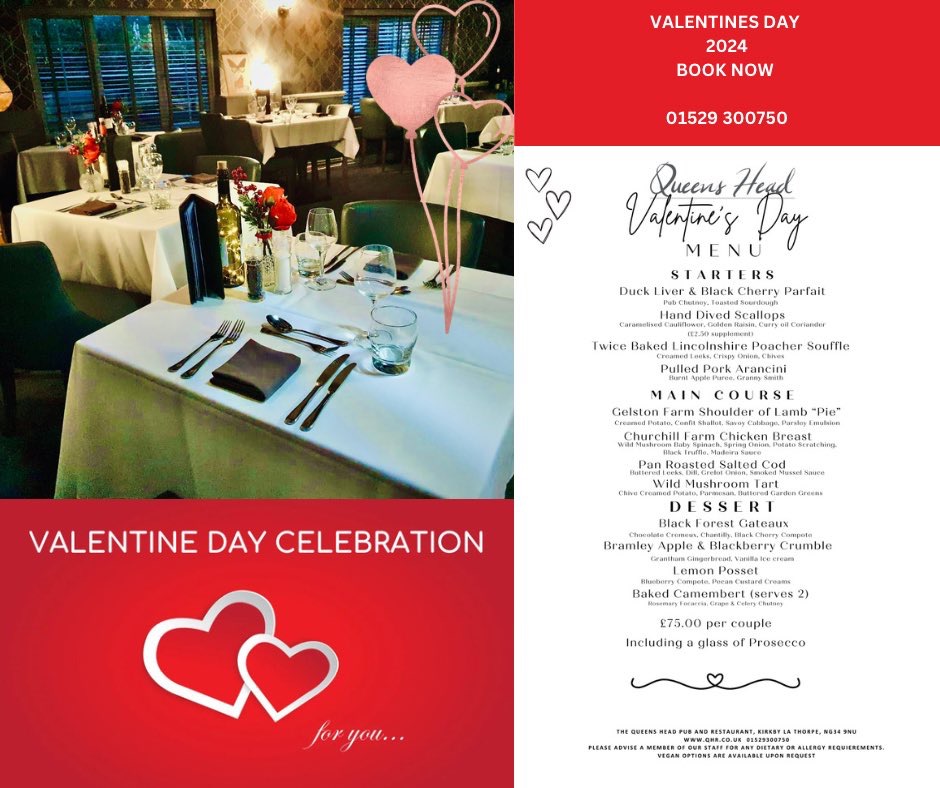 Valentines in Lincolnshire Award winning chef Barry Liversidge at the award winning Best Restaurant 'Queens Head, Kirkby-La-Thorpe on WhatsOnLincs, What's on in Lincolnshire by incsConnect the Lincolnshire blogger, LincsBlogger