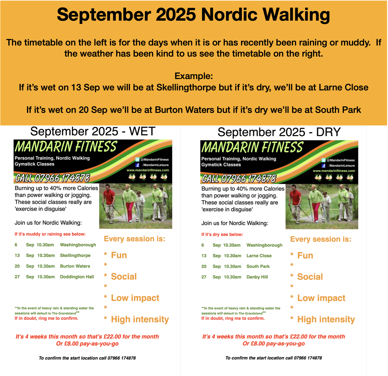 Nordic Walking in Lincoln, Lincolnshire with Mandarin Fitness