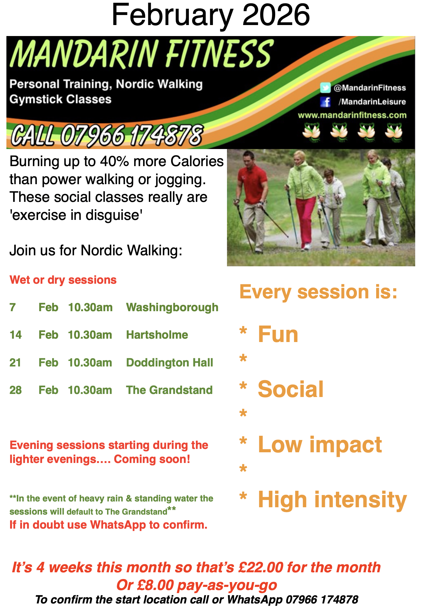 Nordic Walking in Lincoln, Lincolnshire with Mandarin Fitness by LincsConnect the Lincolnshire Blogger, LincsBlogger