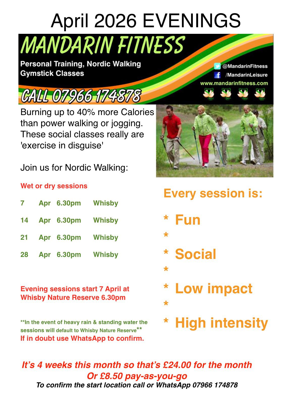 Nordic Walking in Lincolnshire with Mandarin Fitness on WhatsOnLincs by LincsConnect the Lincolnshire blogger, LincsBlogger
