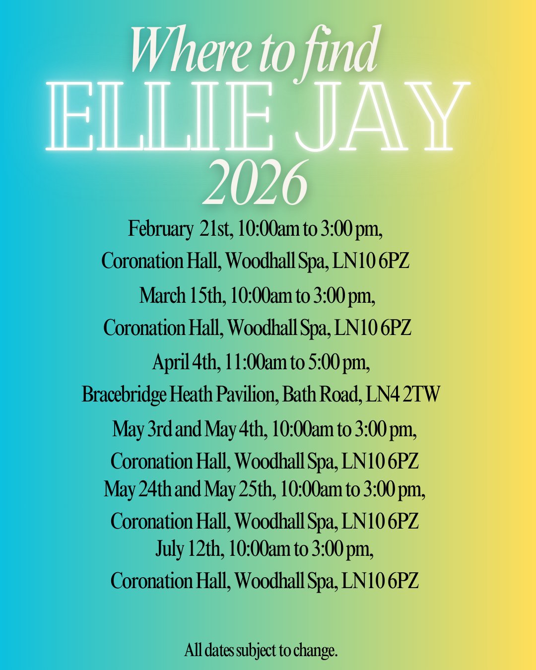 Ellie Jay at Craft Fairs